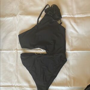 Nyomi Ruffle Cutout One-Piece Swimsuit